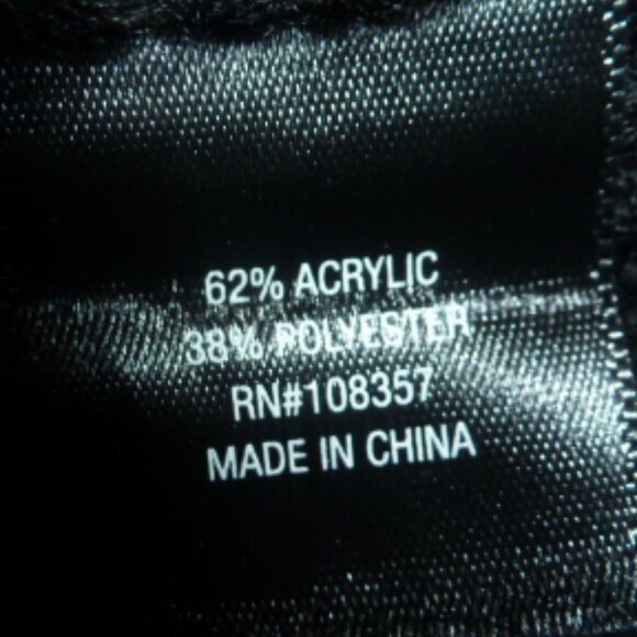 Thick & Cozy Cold-Shoulder  – Black w/Embellished Sleeve Sweater Size M - Picture 8 of 9